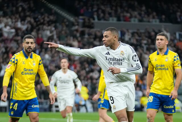 Mbappé brilla en goleada 4-1 del Real Madrid ante Las Palmas