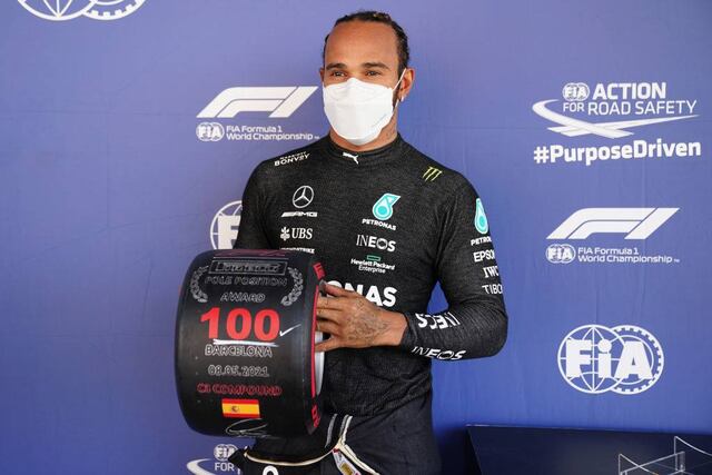 Lewis Hamilton hace historia y firma 100 poles en F1