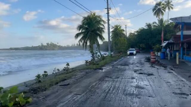 Urgen acción ante erosión costera en la PR-681 en Arecibo