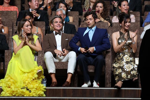 Harry Styles escupe a Chris Pine durante el estreno de la película ‘Don’t Worry Darling’