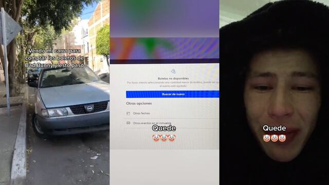 Vende su auto para comprar entradas para el concierto de Bad Bunny y no alcanzó boletos