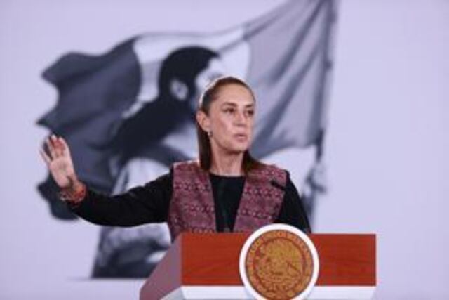 Sheinbaum dice que México “no es colonia de ningún país” frente a mapa publicado por Trump