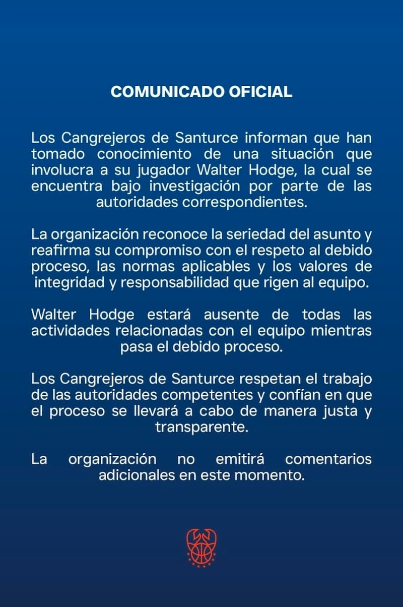 Declaraciones de los Cangrejeros.