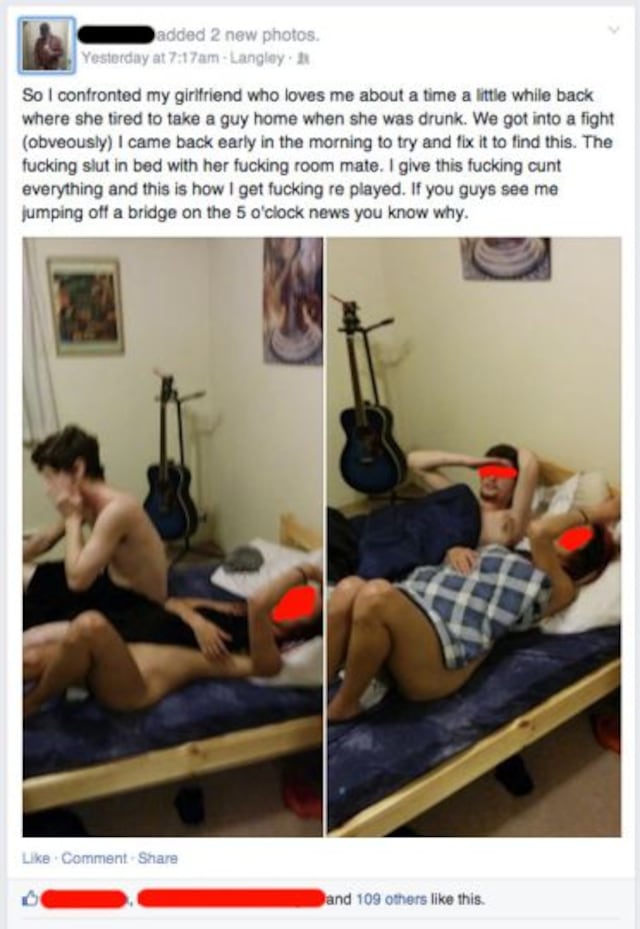 Publica “revenge porn” en Facebook para "castigar" a novia infiel