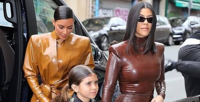 Kim Kardashian y Kourtney desafian el coronavirus y viajan a París deslumbrando con sus oufits de látex