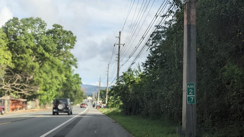 Carretera donde fue asesinada Williams Martínez