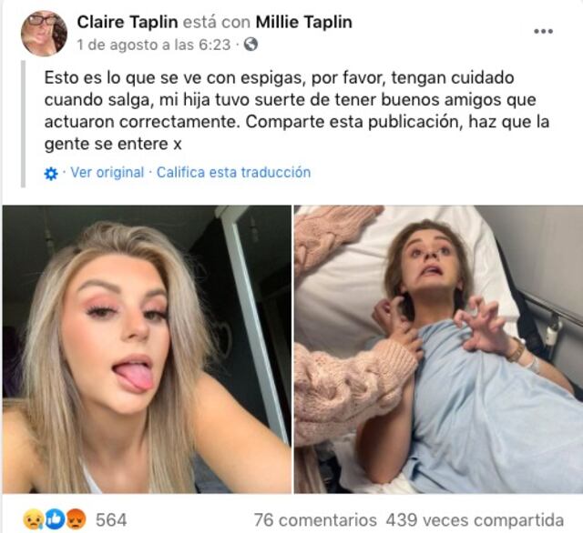 "Parecía poseída”: Joven que quedó paralizada tras ingerir bebida que le dio un desconocido