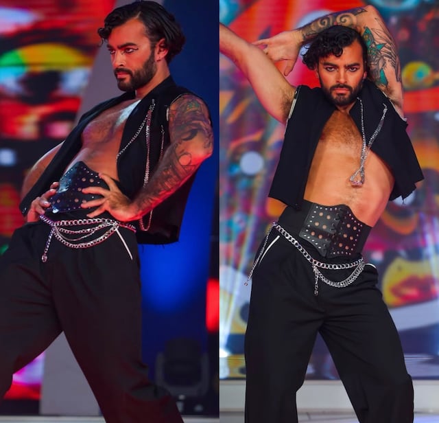 Edgar Gabriel rechaza la masculinidad frágil, se monta en tacones y brilla en “¡Claro que Baila!“