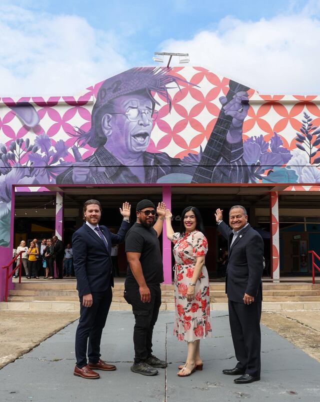 Plaza del Mercado de Caguas estrena mural en honor a Tavín Pumarejo
