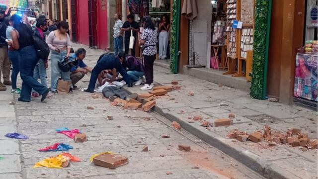 Reportan heridos en la ciudad de Oaxaca en México tras potente sismo