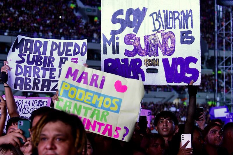 Concierto de Maria Becerra.Estadio River, Buenos Aires. Fotos Dennis A.Jones Metro PR 23 de marzo de 2024