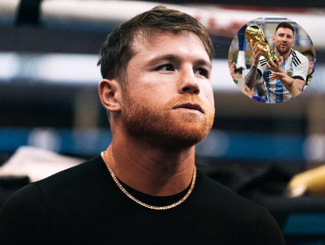 Después de la polémica, Canelo termina felicitando a Argentina por victoria en el mundial