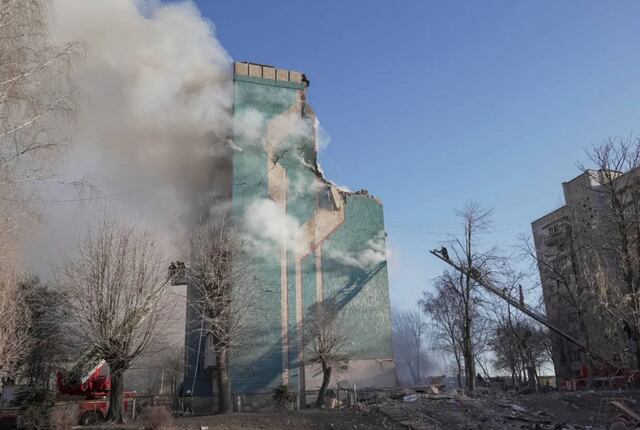 Al menos tres muertos y más de una decena de heridos en nuevo ataque de Rusia contra Ucrania