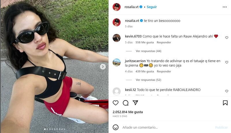 (Imagen: Instagram @rosalia.vt)