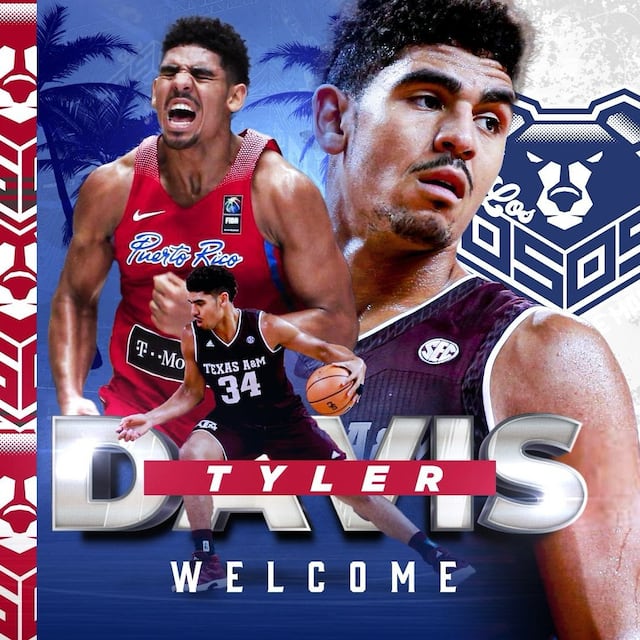 Tyler Davis llega a Puerto Rico para integrarse a los Osos de Manatí
