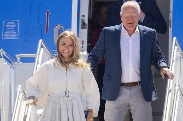 Hija de Tim Walz critica a Estados Unidos por elegir a Trump: “Este país no merece a Kamala Harris”