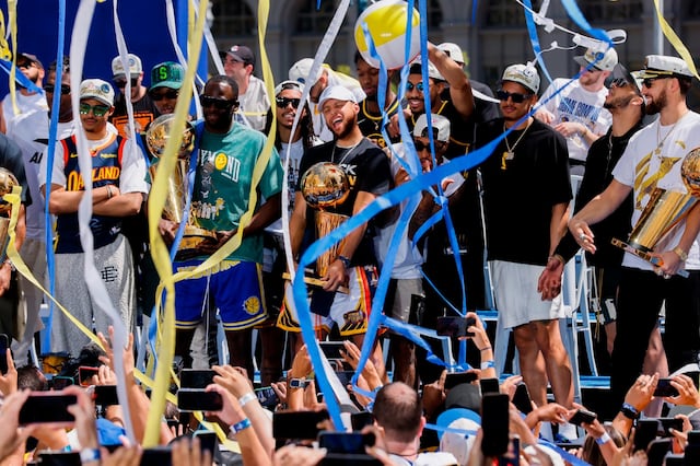 Warriors celebran su cuarto campeonato en ocho temporadas