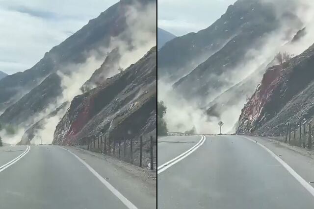 Sismo de magnitud 6.6 provoca derrumbe de carreteras en Chile