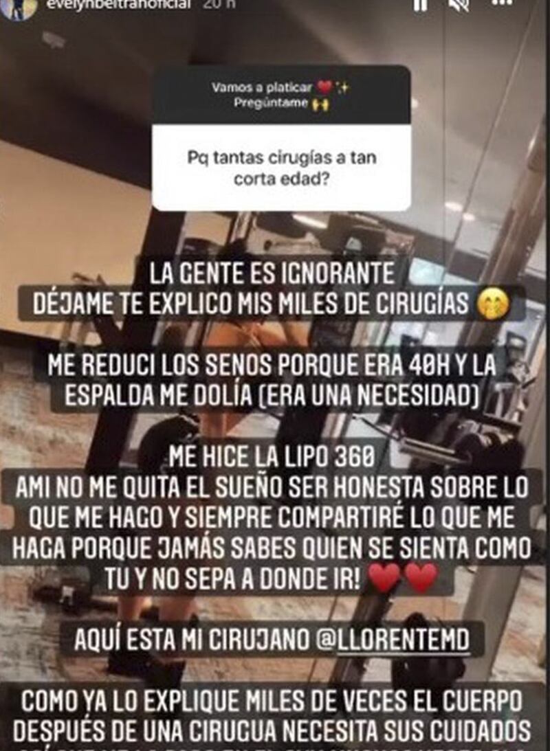 Instagram @evelynbeltranoficial