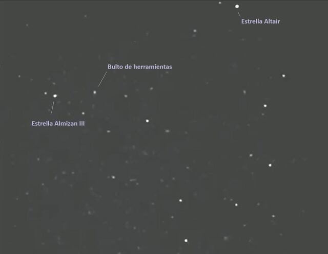 Avistan sobre Puerto Rico el bulto de herramientas que una astronauta perdió