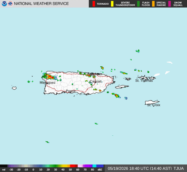 Bajo advertencia de inundaciones varios municipios del oeste de Puerto Rico