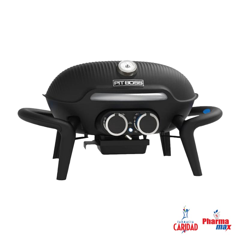 BBQ PITBOSS Grill portable de gas con dos estufas