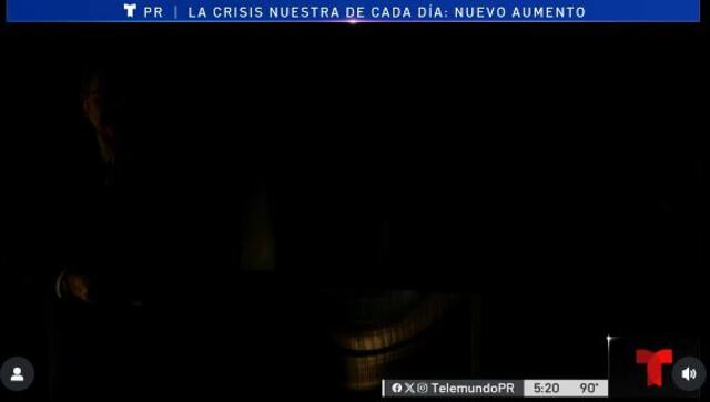 VIDEOS: Se va la luz en Telemundo mientras discutían aumento en la tarifa eléctrica