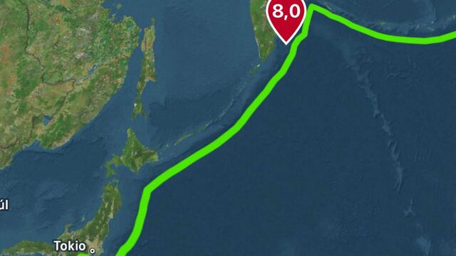 Japón reporta fuerte terremoto cerca de la península rusa de Kamchatka