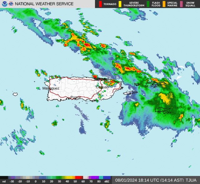 Emiten advertencia de inundaciones para Mayagüez