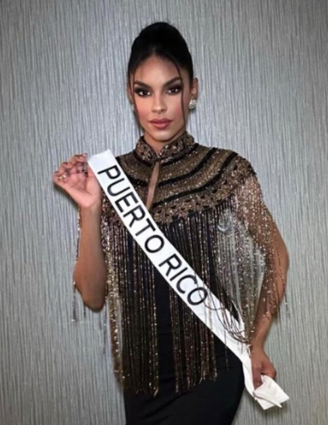Ashley Ann usa uno de los cuatro trajes que tiene para Miss Universo 2022