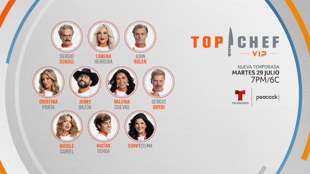 Conoce a las primeras celebridades confirmadas para la competencia “Top Chef VIP 4″