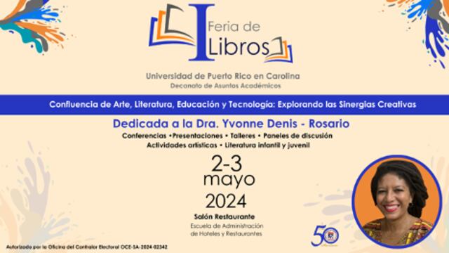 UPR Carolina anuncia su primera feria de libros