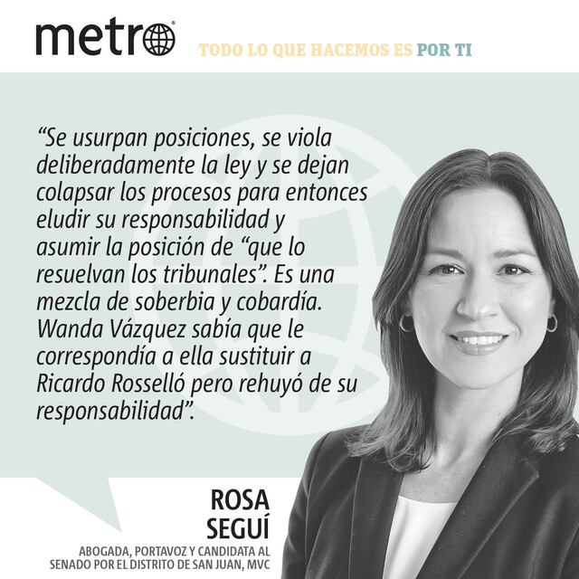 Opinión de Rosa Seguí: La política del “Sue me”