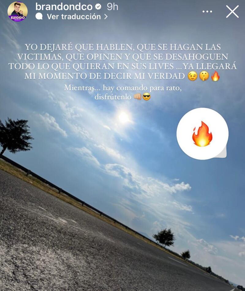 Reacciona Brandon a las declaraciones de su exnovia