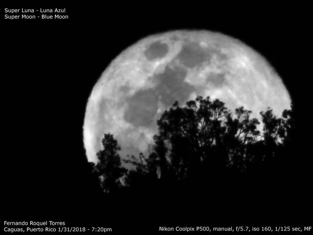 Captan en Caguas la superluna