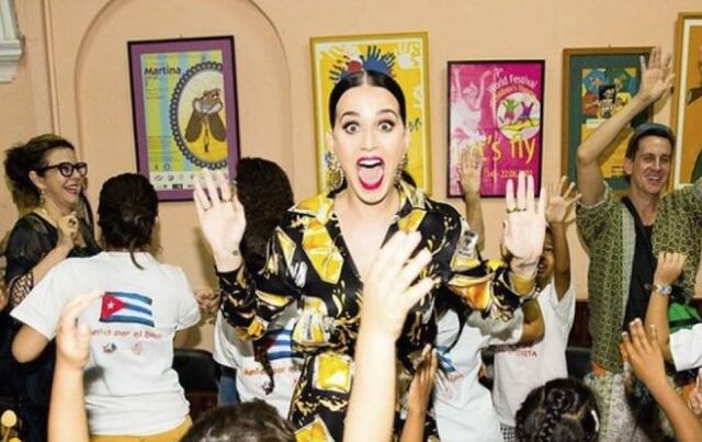 Katy Perry comparte imágenes de su viaje a Cuba