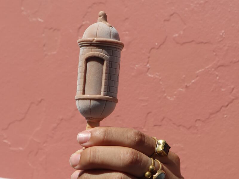 Paletas inspiradas en las Fiestas de la Calle San Sebastián. (Foto: Perla Alessandra Hernández) 