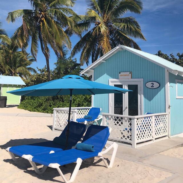 Cabañas privadas en la playa con aire acondicionado en Princess Cays