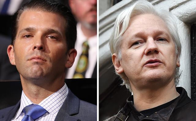 Trump Jr. y Wikileaks intercambiaron mensajes durante campaña