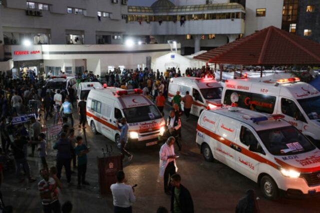 Principal hospital de Gaza se queda a oscuras
