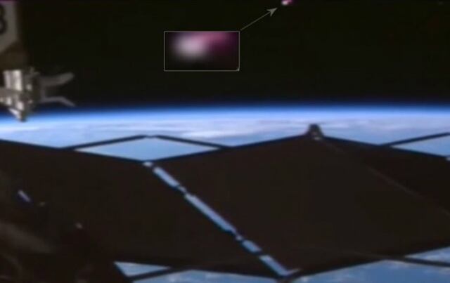Descubren "ovni rosa" vigilando Estación Espacial Internacional