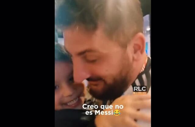 Viral reacción de un niño al conocer a Messi