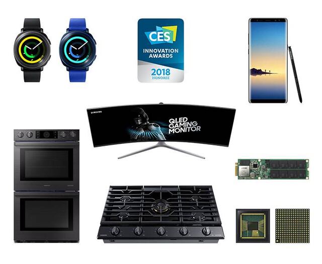 Samsung gana 36 Premios de Innovación de la CES 2018