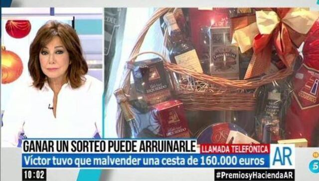 Se gana una "canasta navideña" y el premio le arruinó la vida