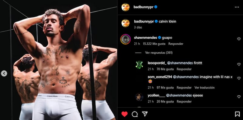 Foto: captura Instagram @badbunnypr