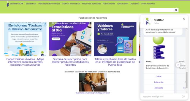 Nueva herramienta facilitaría búsqueda en portal del Instituto de Estadísticas de Puerto Rico