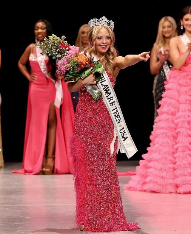 Joven con síndrome de Down gana Miss Delaware Teen USA 2024