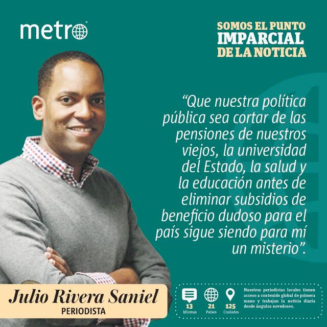 Opinión: Los subsidios, ¿pa’ cuándo?