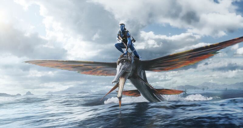 Jake Sully en Avatar: El Camino del Agua.