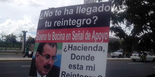 Protestan por el atraso en el pago de los reintegros